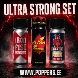 POPPERS ULTRA STRONG SET. Laaja valikoima poppereita. Tervetuloa Poppers.ee-verkkokauppaan. Osta poppereita turvallisesti verkosta Suomessa. Anonyymi toimitus Suomeen