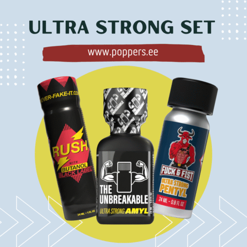 Ultra Strong Set. Fist Rush Butanol Amyl. Popperi Suomessa