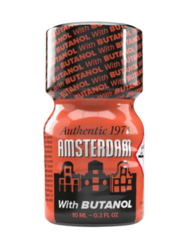 Amsterdam Butanol Poppers 10ml. Poppers are volatile liquids based on alkyl nitrites (mostly amyl, butyl, or isopropyl nitrites) that are inhaled to achieve short-term but intense smooth muscle relaxation, blood vessel dilation, and increased blood flow in the brain and genitals. This creates a state of euphoria, relaxation, and heightened senses. Buy poppers safely online from Estonia at poppers.ee