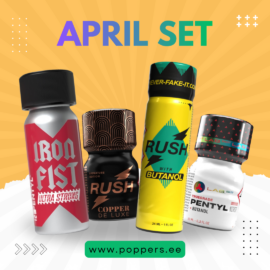 Iron Fist Ultra Strong, Rush Copper de luxe, Rush Butanol, Truegrade Pentyl Butanol Poppers. Laaja valikoima popperseja. Tervetuloa Poppers.ee verkkokauppaan. Poppers voi aiheuttaa päänsärkyä, huimausta ja muita haittavaikutuksia. Osta poppersit turvallisesti verkosta Suomesta